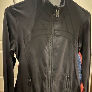 Lulu Lemon black zip athletic jacket.